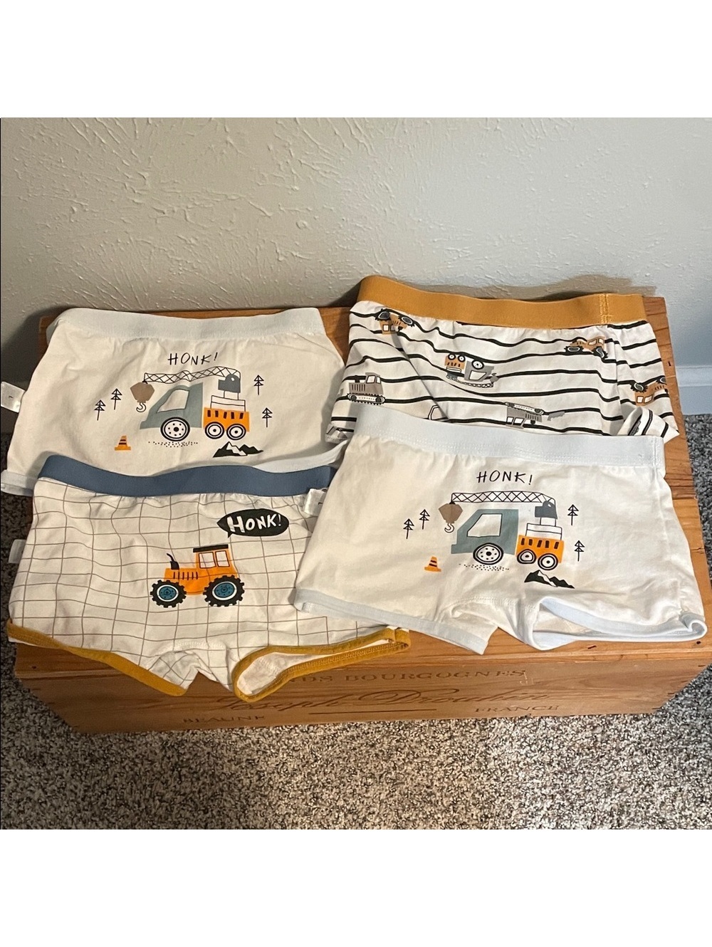 Boys 4 Pack Construction Underwear - Size L (4/5 yrs)